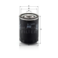 Фильтр масляный MANN-FILTER W 713/18